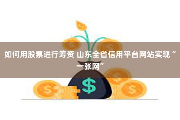 如何用股票进行筹资 山东全省信用平台网站实现“一张网”