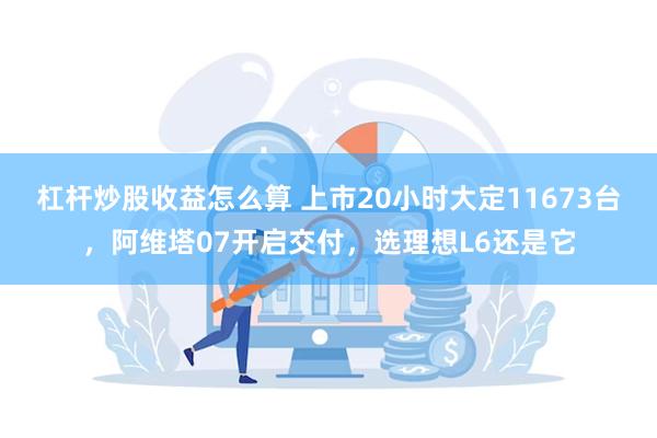 杠杆炒股收益怎么算 上市20小时大定11673台，阿维塔07开启交付，选理想L6还是它