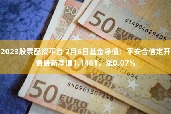 2023股票配资平台 2月6日基金净值：平安合信定开债最新净值1.1481，涨0.07%